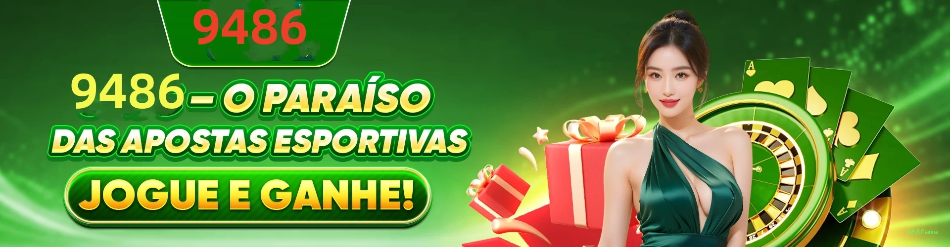 Imagem promocional do login da 888fama